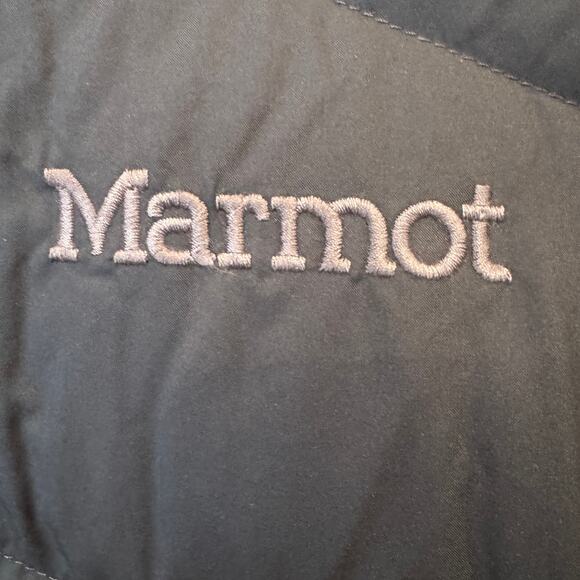 Marmot Montreaux 700 Fill Power Down Hooded Coat with Faux Fur Trim Size XL - Picture 13 of 16